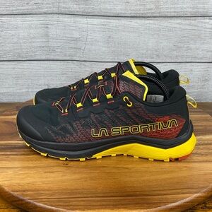 La Sportiva Black and Yellow Athletic Shoes